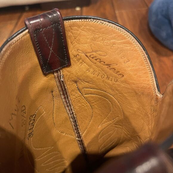 MENS LUCCHESE 2000 1483 WESTERN BOOTS SIZE 8.5D main image 14